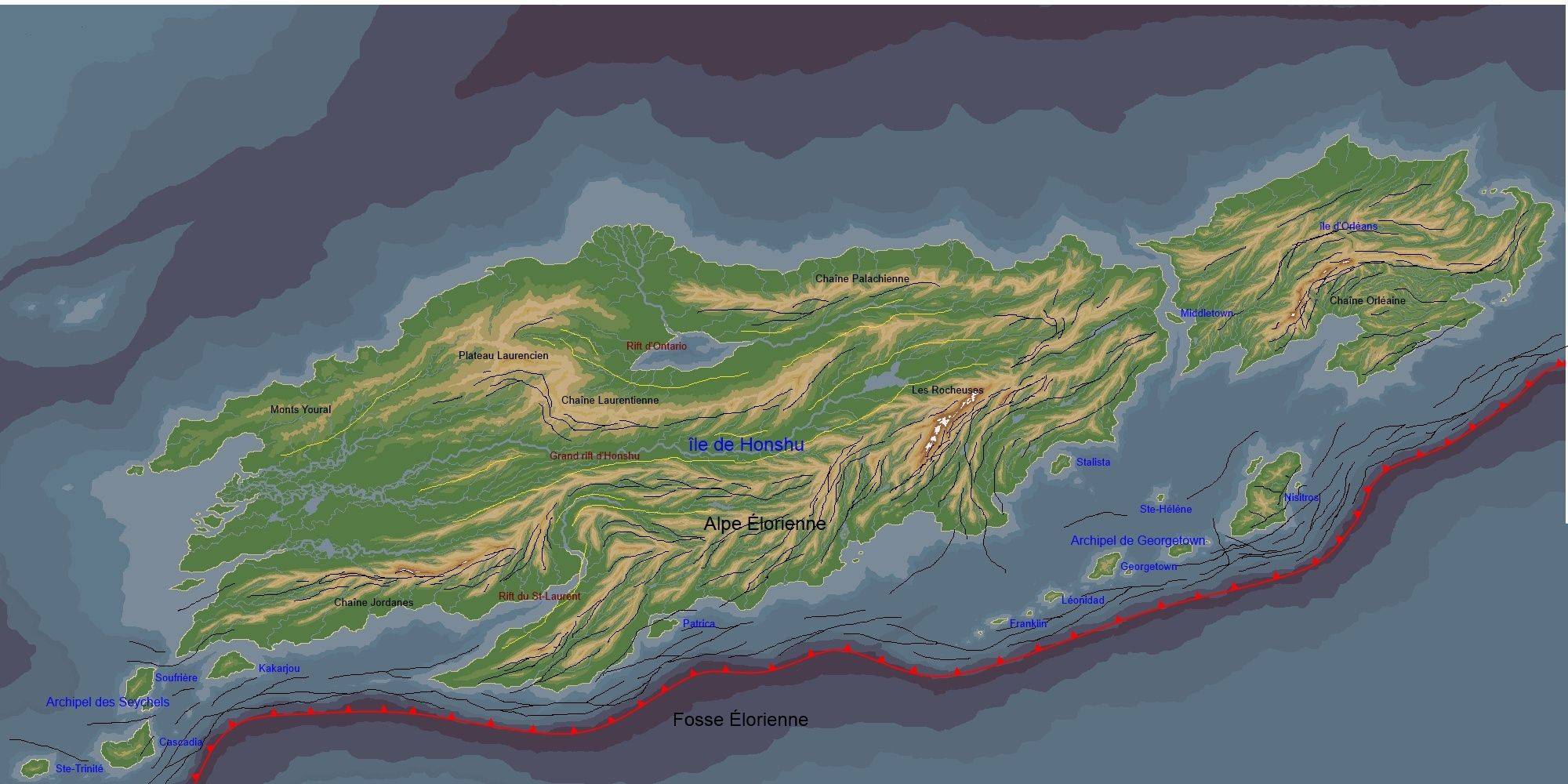 Carte géologique de l'Éloria.