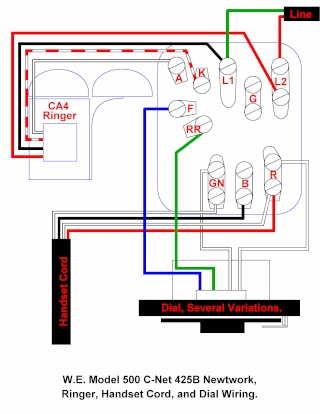 Diagram For We 500 W 425e Type Network, Telephone Wiring Diagrams